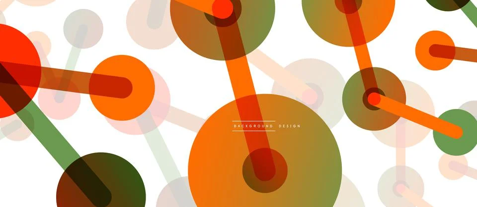 Network concept abstract background. Dots connection. Big data idea. Business Illustrazione stock