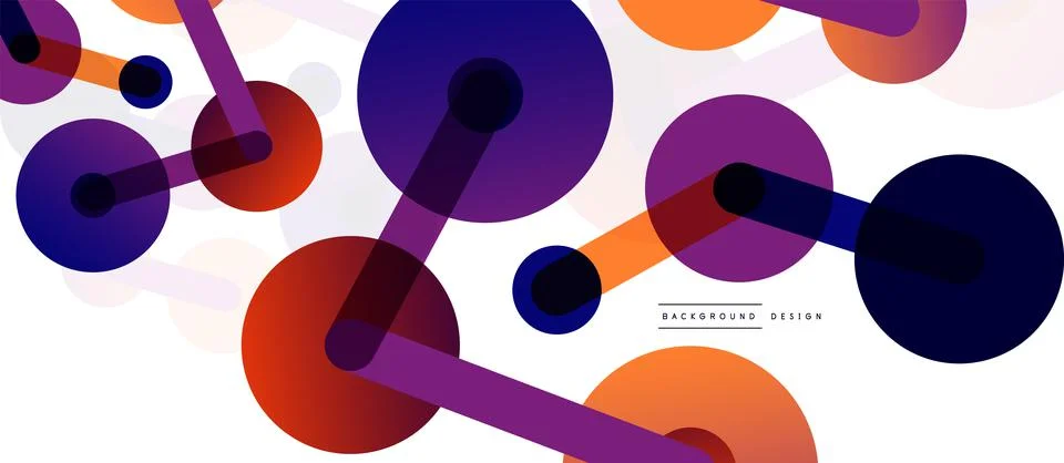 Network concept abstract background. Dots connection. Big data idea. Business Stock Illustration