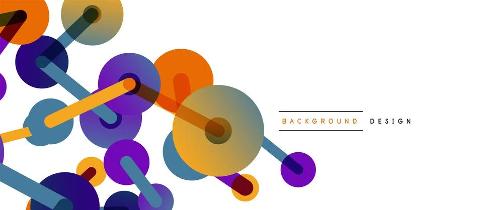 Network concept abstract background. Dots connection. Big data idea. Business Illustrazione stock