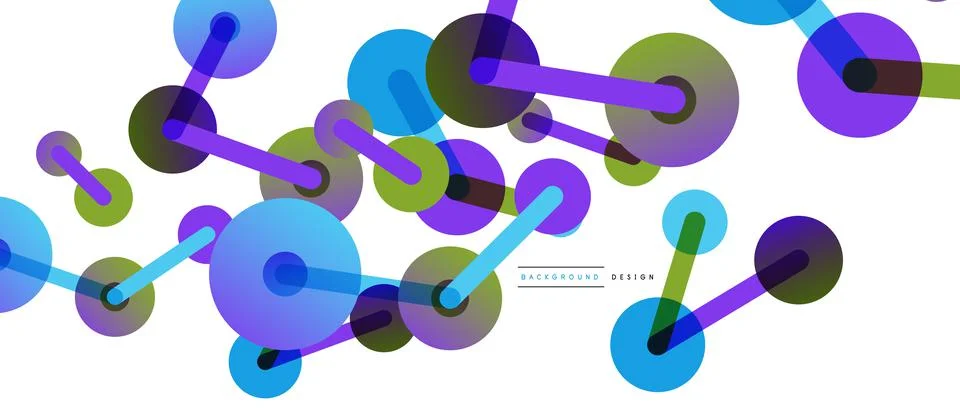 Network concept abstract background. Dots connection. Big data idea. Business Illustrazione stock