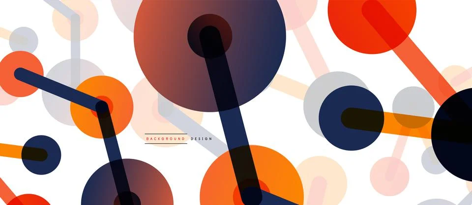 Network concept abstract background. Dots connection. Big data idea. Business Illustrazione stock