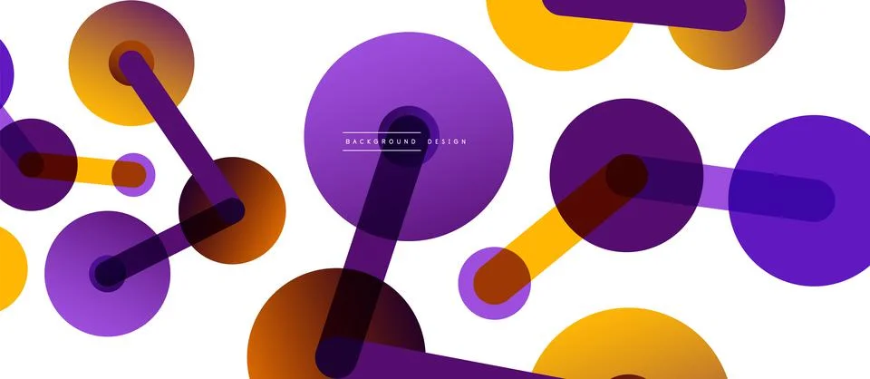 Network concept abstract background. Dots connection. Big data idea. Business Stock Illustration