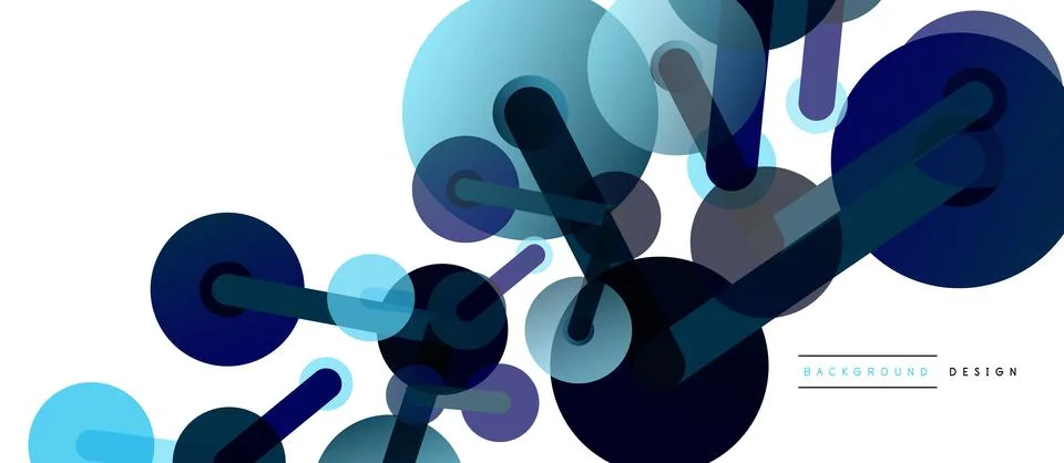 Network concept abstract background. Dots connection. Big data idea. Business Stock Illustration