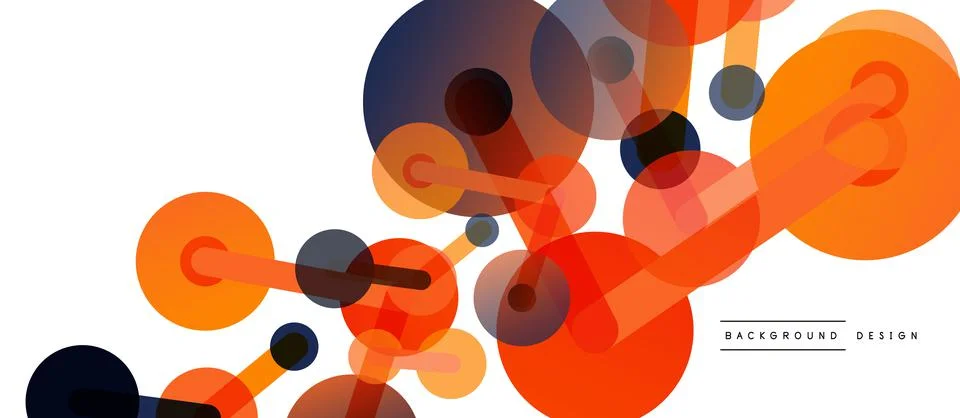 Network concept abstract background. Dots connection. Big data idea. Business Stock Illustration