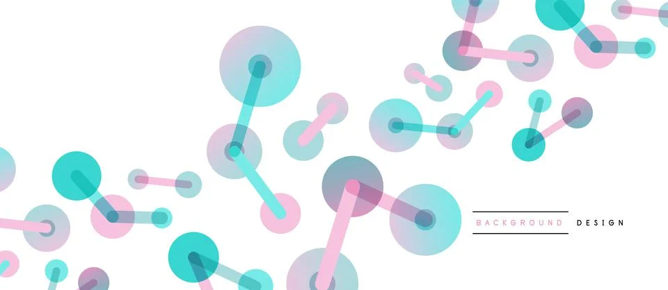 Network concept abstract background. Dots connection. Big data idea. Business Stock Illustration