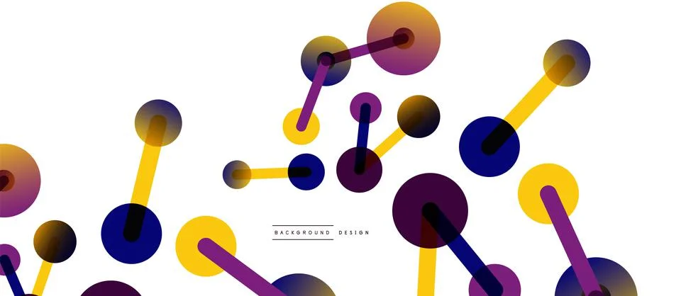 Network concept abstract background. Dots connection. Big data idea. Business Stock Illustration