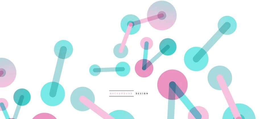 Network concept abstract background. Dots connection. Big data idea. Business Illustrazione stock