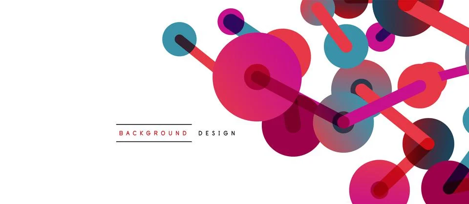 Network concept abstract background. Dots connection. Big data idea. Business Stock Illustration