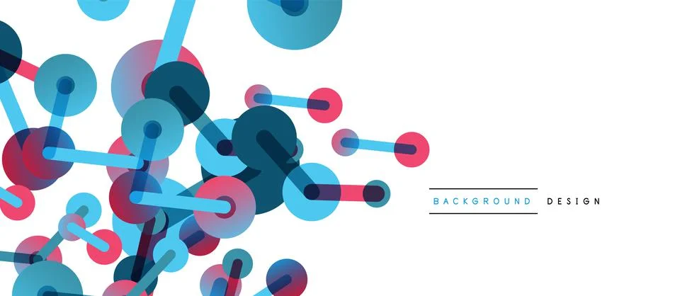 Network concept abstract background. Dots connection. Big data idea. Business Stock Illustration