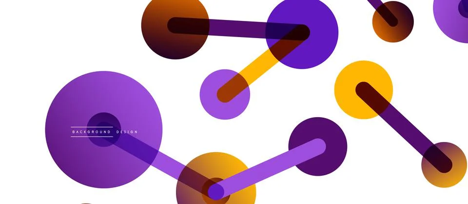 Network concept abstract background. Dots connection. Big data idea. Business Stock Illustration