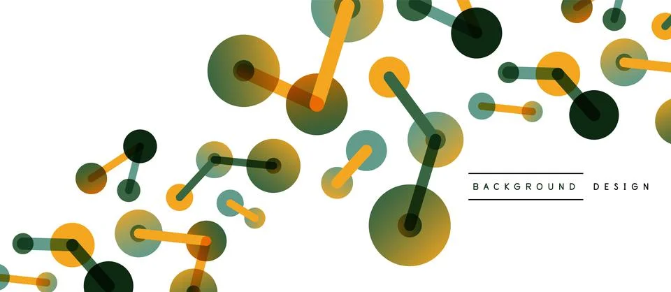 Network concept abstract background. Dots connection. Big data idea. Business Stock Illustration