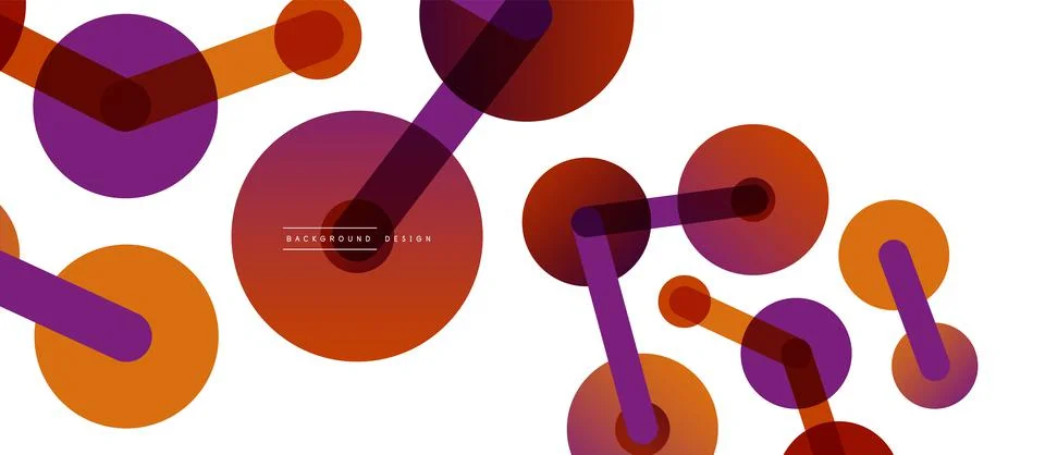 Network concept abstract background. Dots connection. Big data idea. Business Stock Illustration
