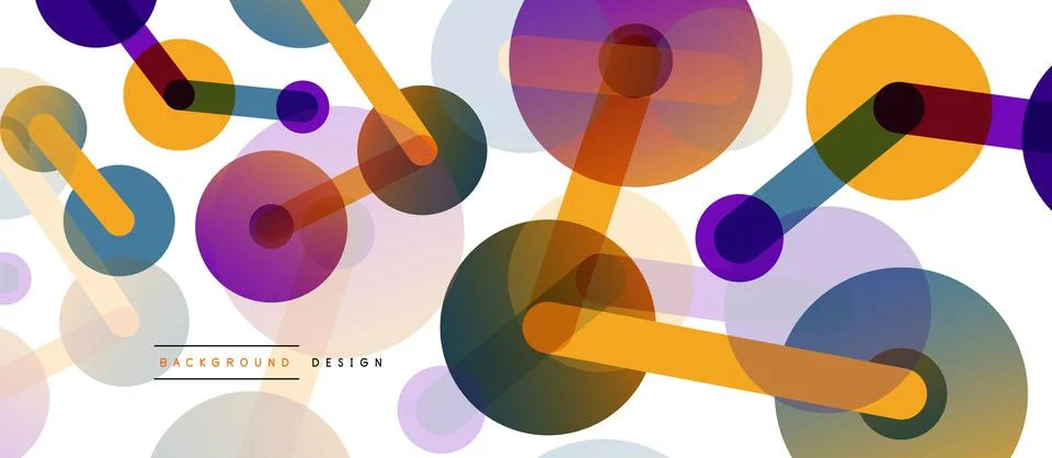 Network concept abstract background. Dots connection. Big data idea. Business Stock Illustration