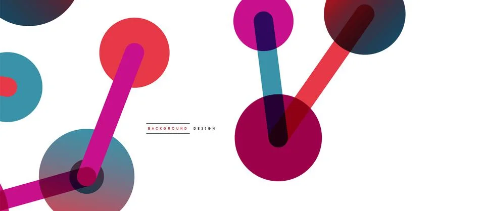 Network concept abstract background. Dots connection. Big data idea. Business Stock Illustration