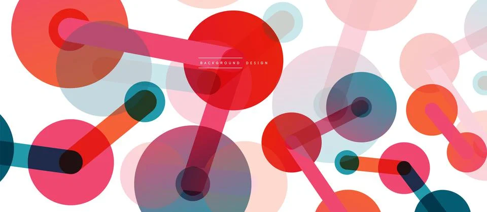 Network concept abstract background. Dots connection. Big data idea. Business Illustrazione stock