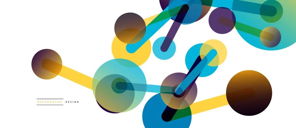 Network concept abstract background. Dots connection. Big data idea. Business Stock Illustration