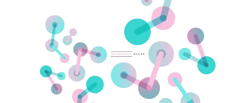 Network concept abstract background. Dots connection. Big data idea. Business Stock Illustration