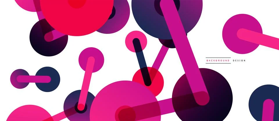 Network concept abstract background. Dots connection. Big data idea. Business Illustrazione stock