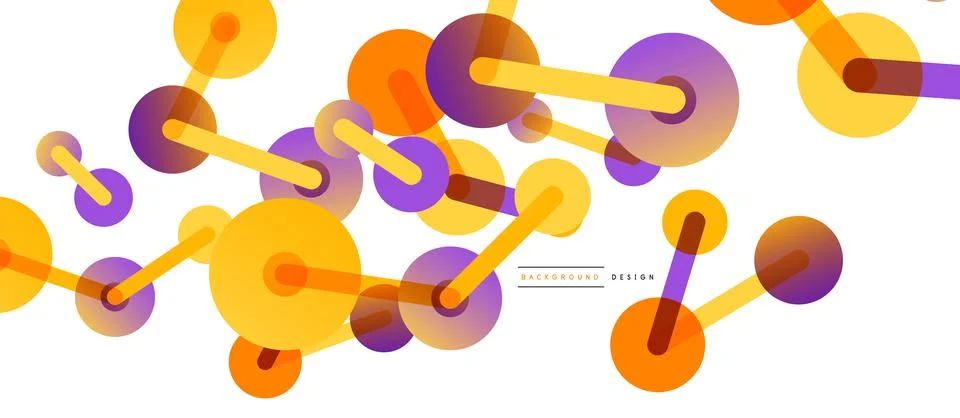 Network concept abstract background. Dots connection. Big data idea. Business Illustrazione stock