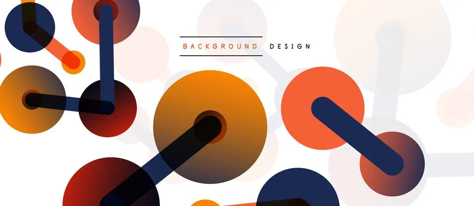 Network concept abstract background. Dots connection. Big data idea. Business Stock Illustration