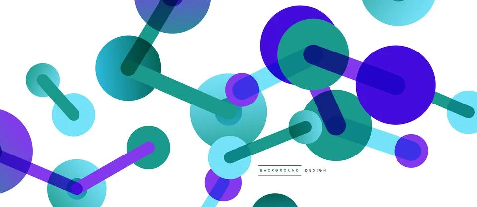 Network concept abstract background. Dots connection. Big data idea. Business Illustrazione stock