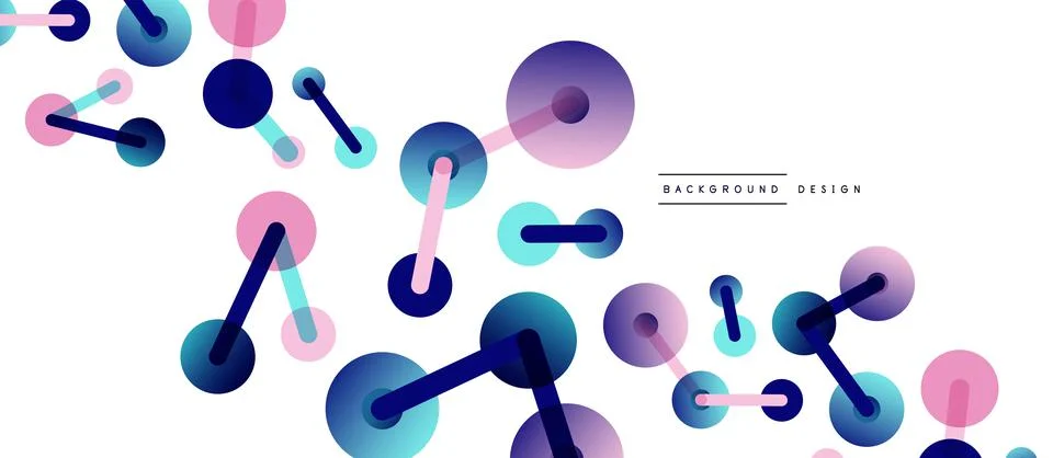 Network concept abstract background. Dots connection. Big data idea. Business Stock Illustration