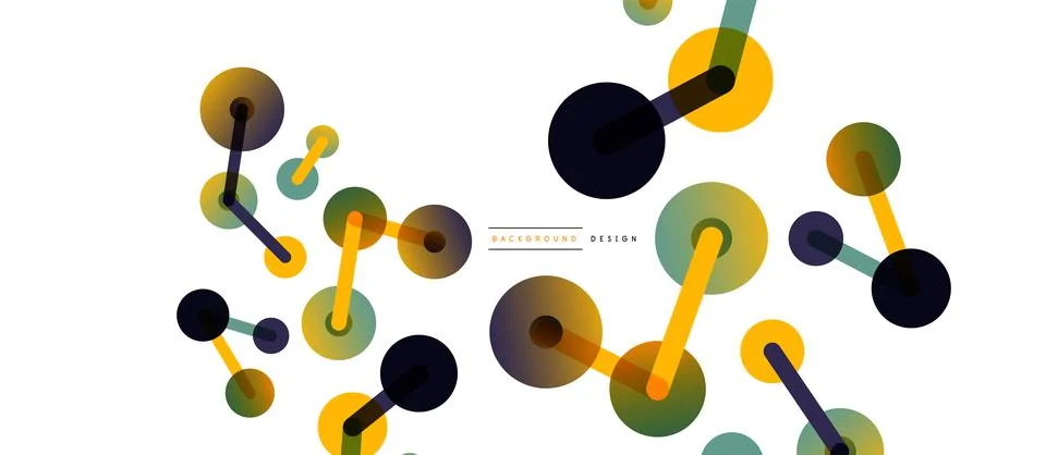 Network concept abstract background. Dots connection. Big data idea. Business Illustrazione stock