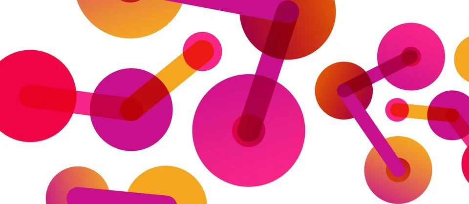 Network concept abstract background. Dots connection. Big data idea. Business Stock Illustration