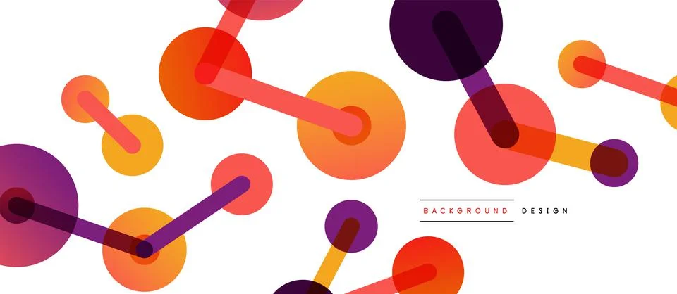 Network concept abstract background. Dots connection. Big data idea. Business Stock Illustration