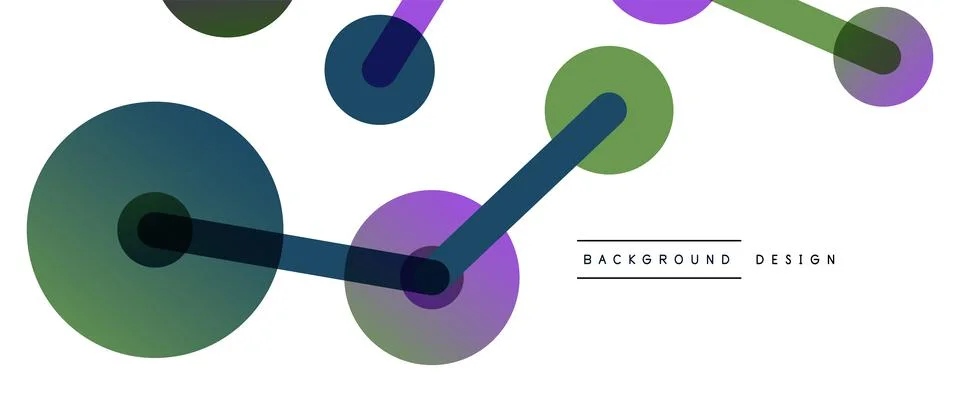 Network concept abstract background. Dots connection. Big data idea. Business Stock Illustration