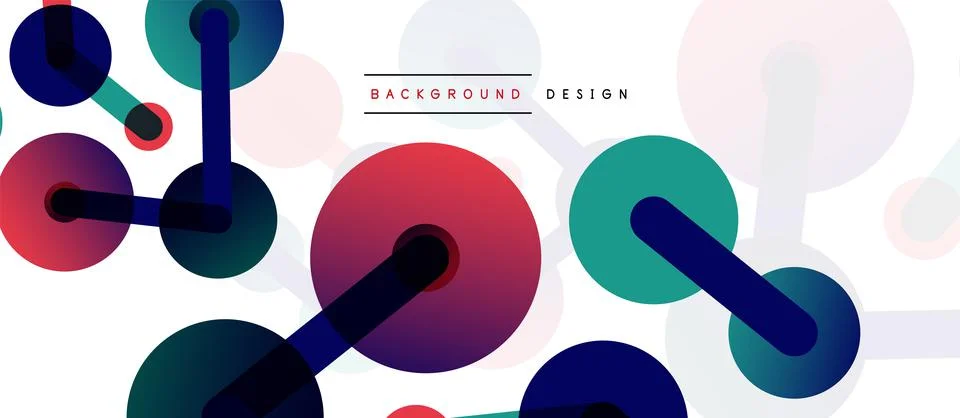 Network concept abstract background. Dots connection. Big data idea. Business Illustrazione stock