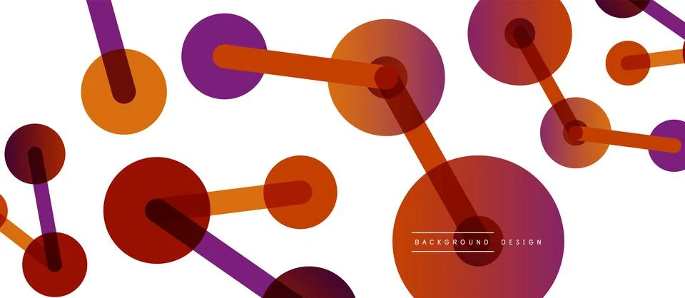 Network concept abstract background. Dots connection. Big data idea. Business Illustrazione stock