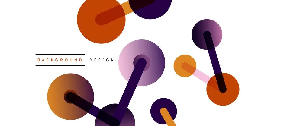 Network concept abstract background. Dots connection. Big data idea. Business Illustrazione stock