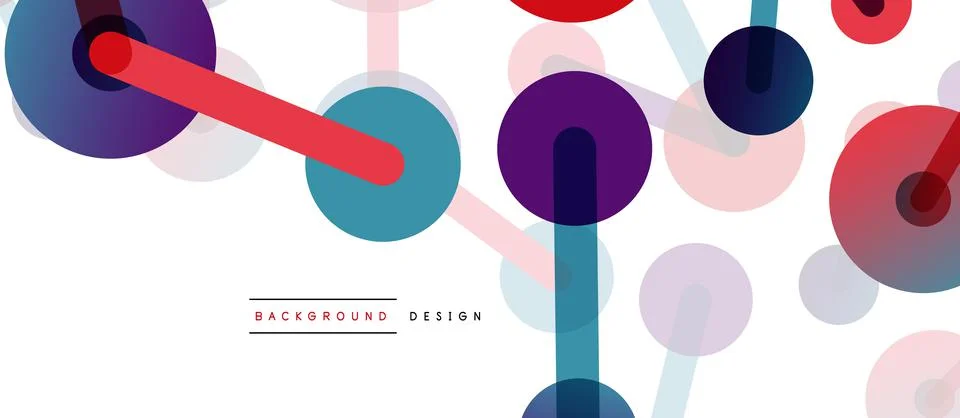 Network concept abstract background. Dots connection. Big data idea. Business Stock Illustration