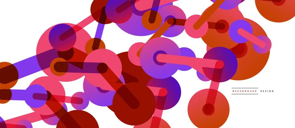 Network concept abstract background. Dots connection. Big data idea. Business Illustrazione stock