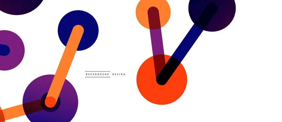 Network concept abstract background. Dots connection. Big data idea. Business Stock Illustration