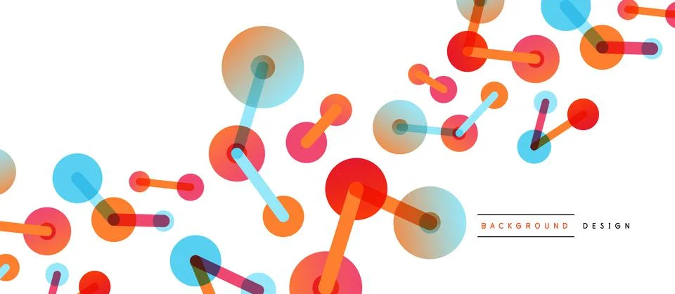 Network concept abstract background. Dots connection. Big data idea. Business Stock Illustration