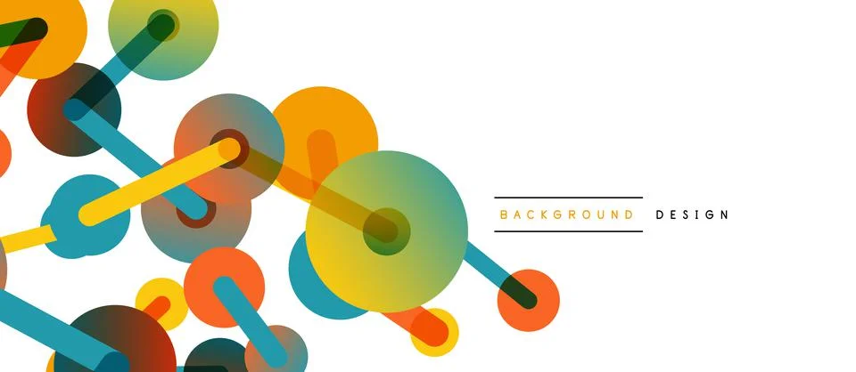 Network concept abstract background. Dots connection. Big data idea. Business Stock Illustration