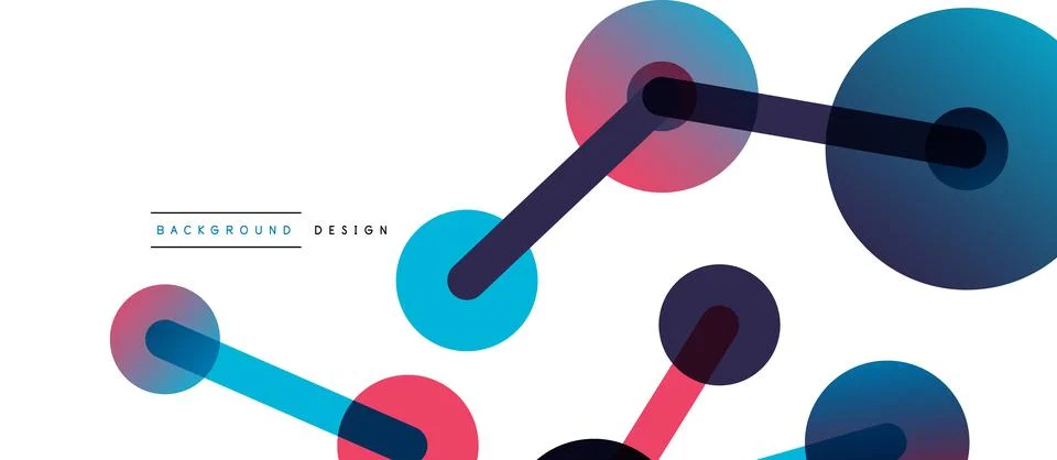 Network concept abstract background. Dots connection. Big data idea. Business Illustrazione stock