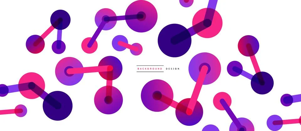 Network concept abstract background. Dots connection. Big data idea. Business Stock Illustration