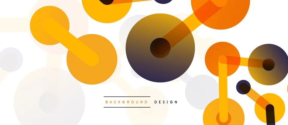 Network concept abstract background. Dots connection. Big data idea. Business Stock Illustration