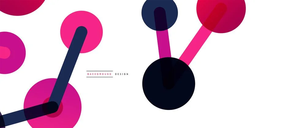 Network concept abstract background. Dots connection. Big data idea. Business Illustrazione stock