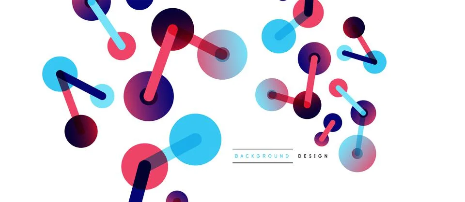 Network concept abstract background. Dots connection. Big data idea. Business Stock Illustration