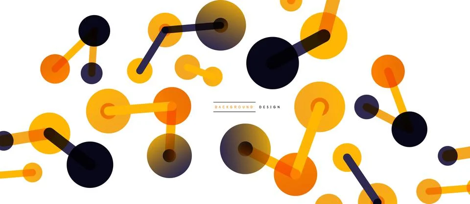 Network concept abstract background. Dots connection. Big data idea. Business Stock Illustration