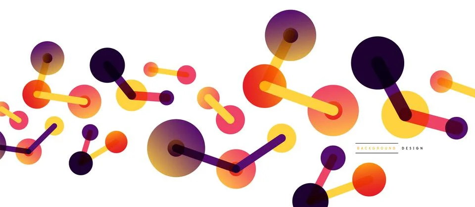 Network concept abstract background. Dots connection. Big data idea. Business Stock Illustration