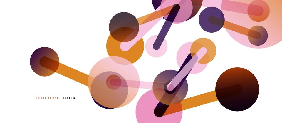 Network concept abstract background. Dots connection. Big data idea. Business Stock Illustration