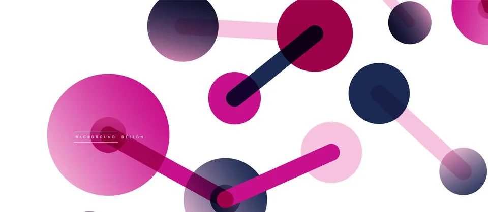 Network concept abstract background. Dots connection. Big data idea. Business Illustrazione stock