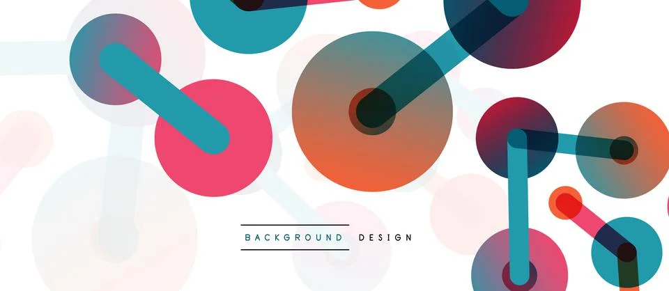 Network concept abstract background. Dots connection. Big data idea. Business Stock Illustration