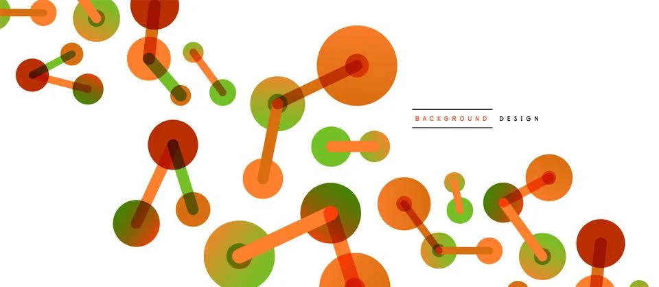 Network concept abstract background. Dots connection. Big data idea. Business Illustrazione stock