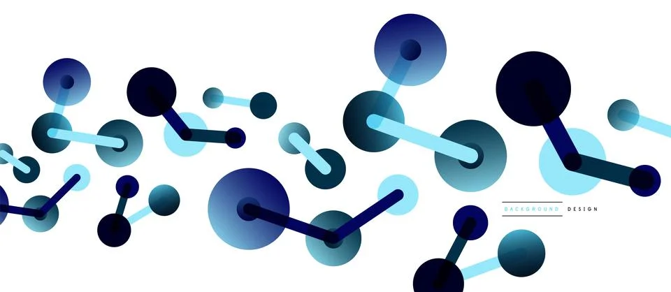 Network concept abstract background. Dots connection. Big data idea. Business Illustrazione stock